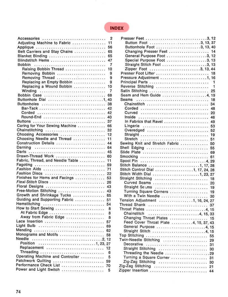 Singer Model 758 _touch N Sew Sewing Machine _instruction Manual _digital Download _PDF Format
