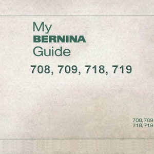 以下が含まれることがあります： ベルニナミシンモデル708、709、718、719の緑と白のガイド