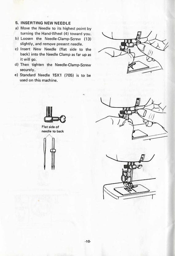 Necchi 541 _543 _instruction Manual _digital Download _PDF Format