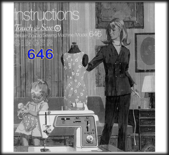 Singer 646 Touch & Sew _instruction Manual _digital Download _PDF