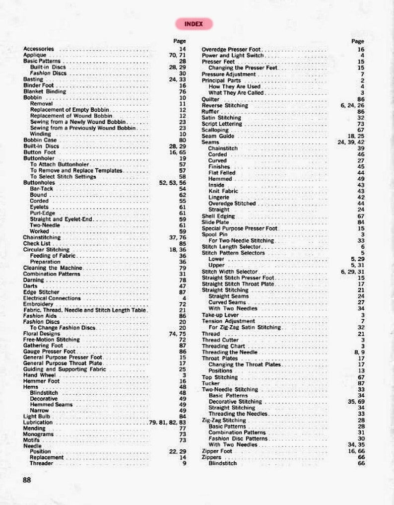 Singer 620 _golden Touch N Sew _sewing Machine _instruction Manual