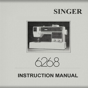 Manual de instrucciones de la Singer 6268 _Descarga digital _Formato PDF