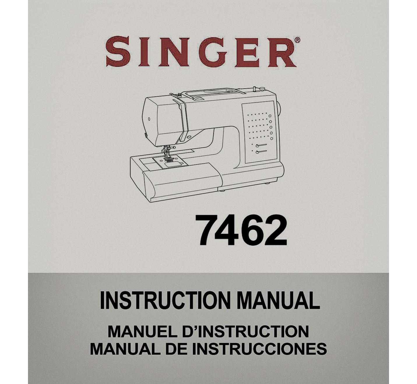 Singer 7462 _instruction Manual _digital Download _PDF Format - Etsy
