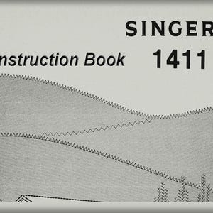 Singer 1411 _Instruction Book _Digital Download _PDF format