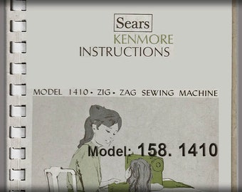 Modello KENMORE: 158.1410 _Manuale di istruzioni _Download digitale _Formato PDF