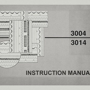 Singer 3004 _3014 Instruction Manual _Digital Download _PDF format