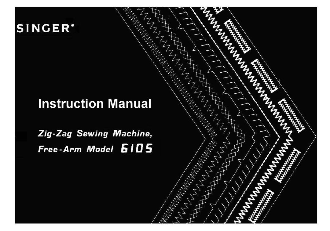 Singer 6105 _instruction Manual _digital Download _PDF Format Etsy