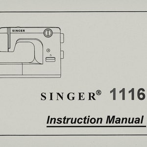 Singer 1116 _Manual de instrucciones _Descarga digital _Formato PDF