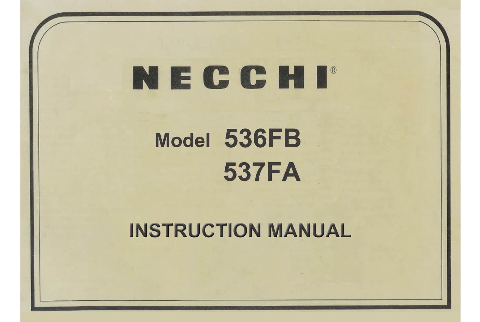 Miki ページ Necchi 536 FB _537 FA _instruction Manual _digital Download _PDF