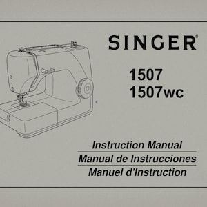 Singer  1507 _Instruction Manual _Digital Download _PDF format
