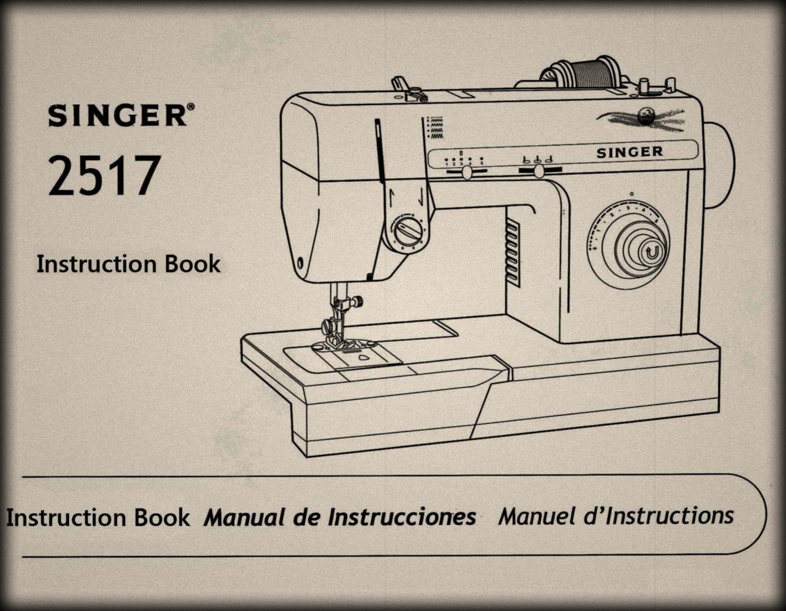 Singer 2517 _instruction Book _PDF Format _digital Download Etsy