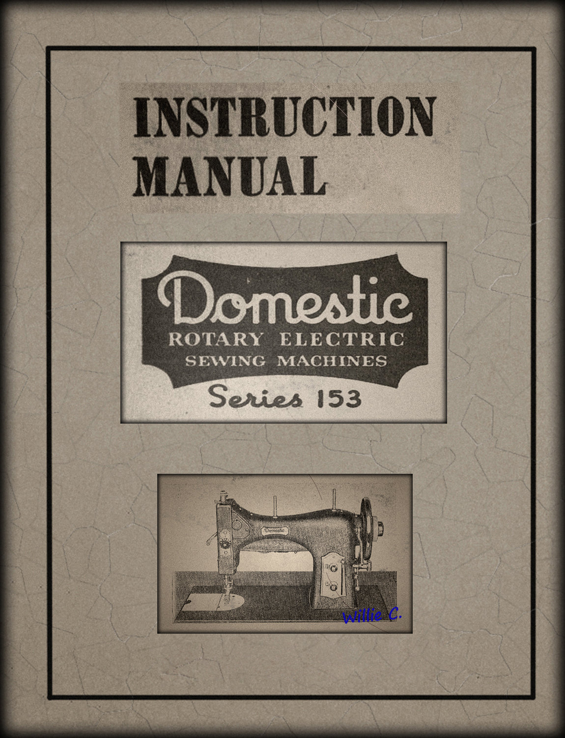 Domestic _class 153 Sewing Machine _instruction Manual _PDF Format