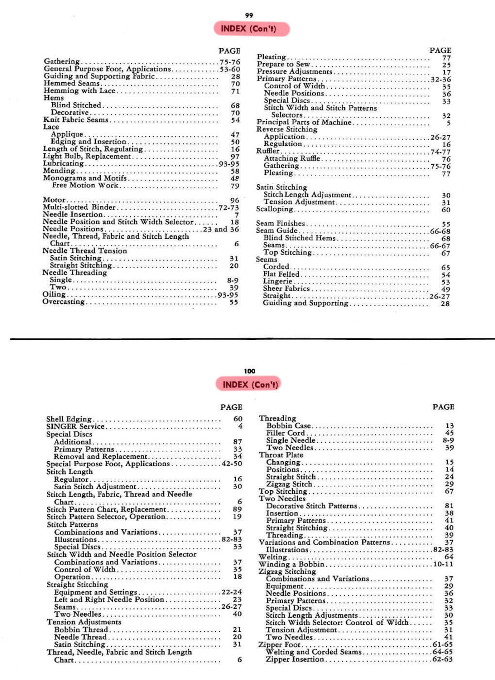 Singer 500 Instruction Manual _PDF Format _digital Download Etsy