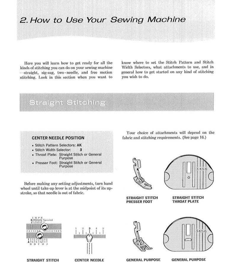 Singer 600E Touch & Sew_instruction Manual _digital Download _PDF