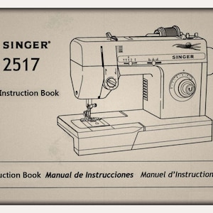 Singer 2517 _Instruction Book _PDF Format _Digital Download