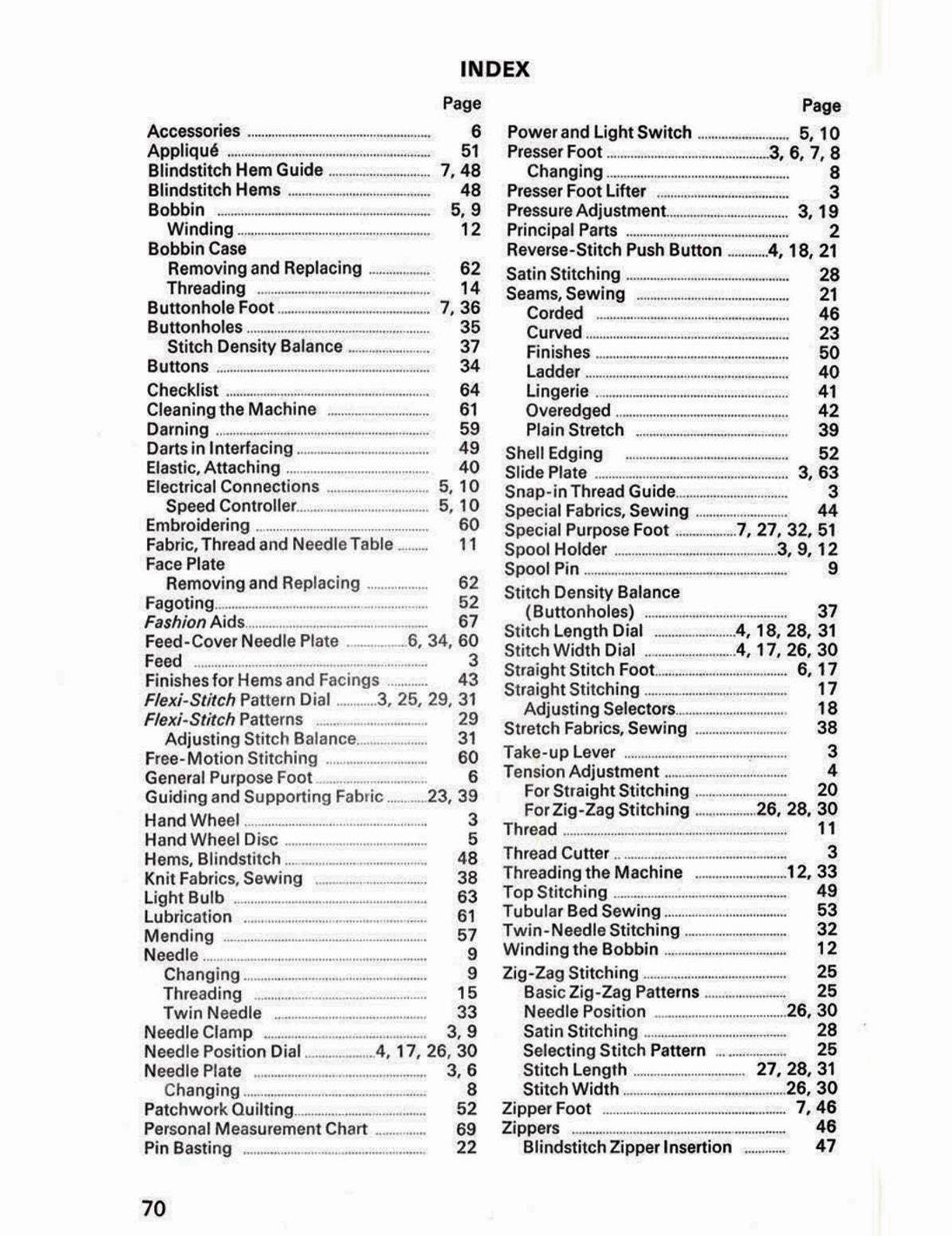 Singer Stylist 834 Sewing Machine _instruction Manual _digital Download