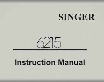 Singer 6215 _Instruction Manual _Digital Download _PDF format