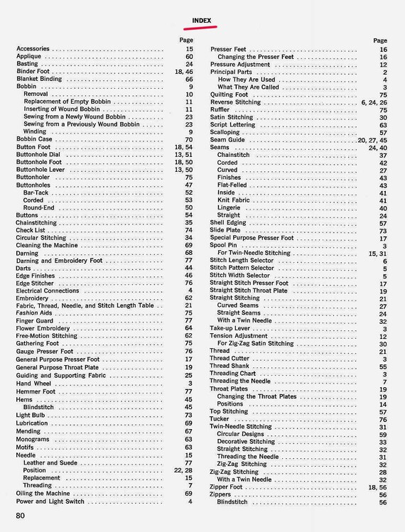 Singer 636 Touch N Sew _instruction Manual _digital Download _PDF