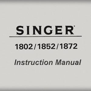 Singer 1802 _1852 _1872 _Manual de instrucciones _Descarga digital _Formato PDF