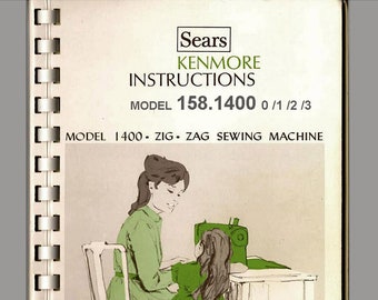 Kenmore 158. 1400 _0/ 1/ 2/ 3 _Gebrauchsanleitung _Digitaler Download _PDF Format