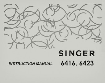 Singer 6416 _6423 _Mode d'emploi _Téléchargement numérique _Format PDF