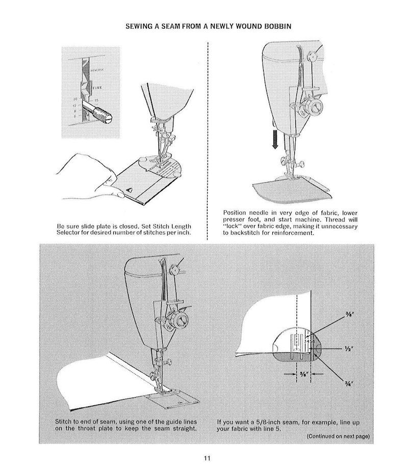 Singer 600E Touch & Sew_instruction Manual _digital Download _PDF