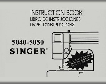 Singer 5040 _5050 _Instruction Book _Digital Download _PDF format