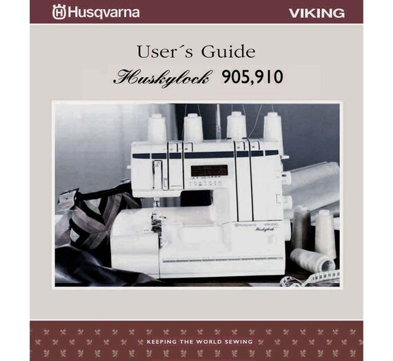 Manuel D'utilisation Husqvarna Viking Huskylock 905/910, Housses De Protection, Neuf