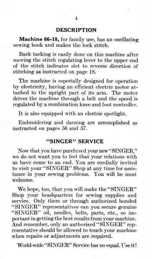 Singer 66-18 _instruction Manual _digital Download _PD Format - Etsy