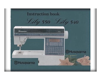 Manuale di istruzioni per Husqvarna Viking Lily 540 550 - Download digitale - Formato PDF