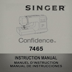 Singer 7465 _Manual de instrucciones _Descarga digital _Formato PDF