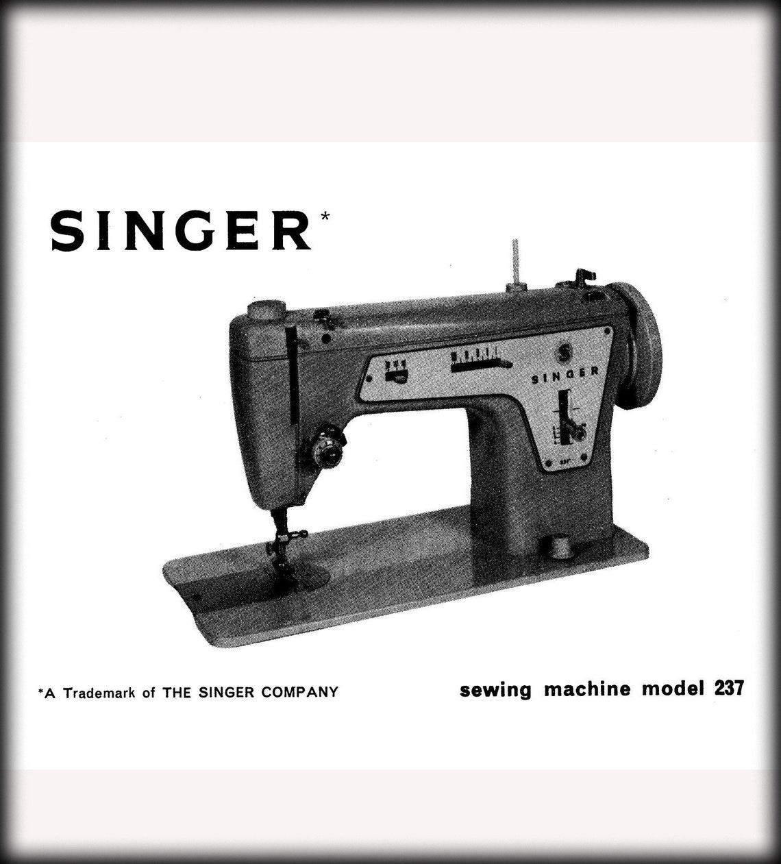SINGER Fashion Mate 237 _instruction Manual _digital Download _PDF