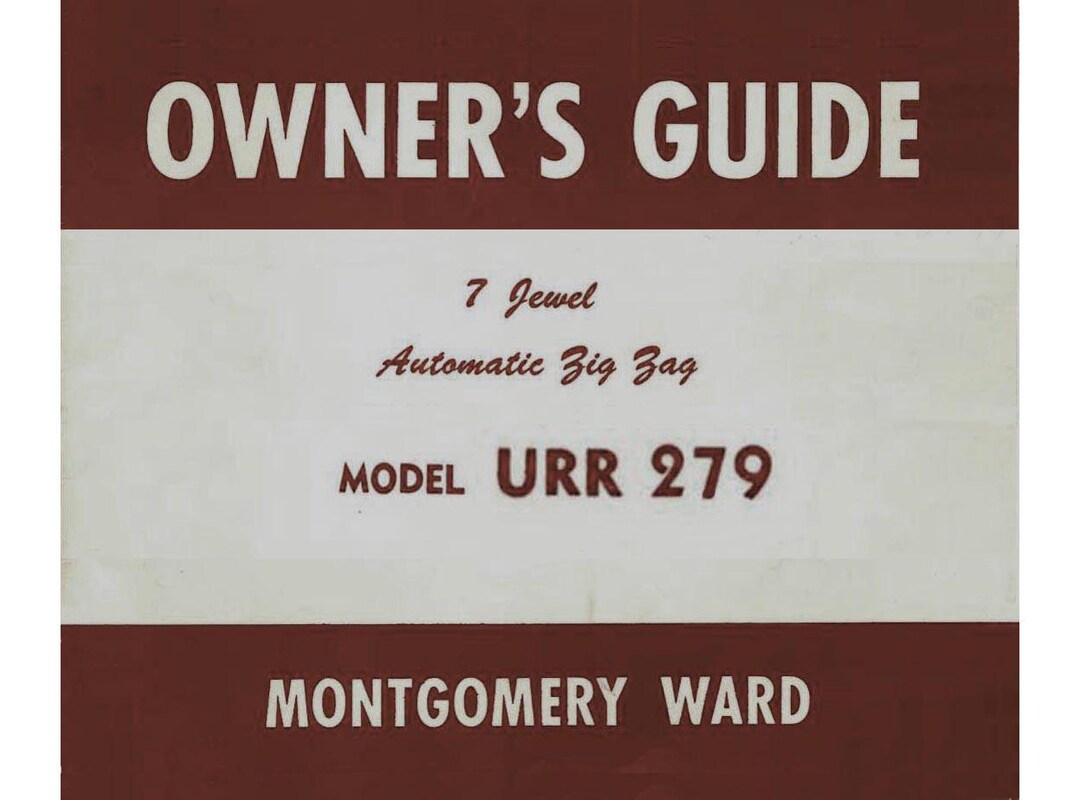 Montgomery Ward URR 279 _owner's Guide (instruction Manual