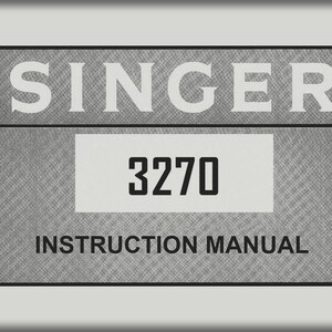 Manual de instrucciones Singer 3270 _Descarga digital _Formato PDF