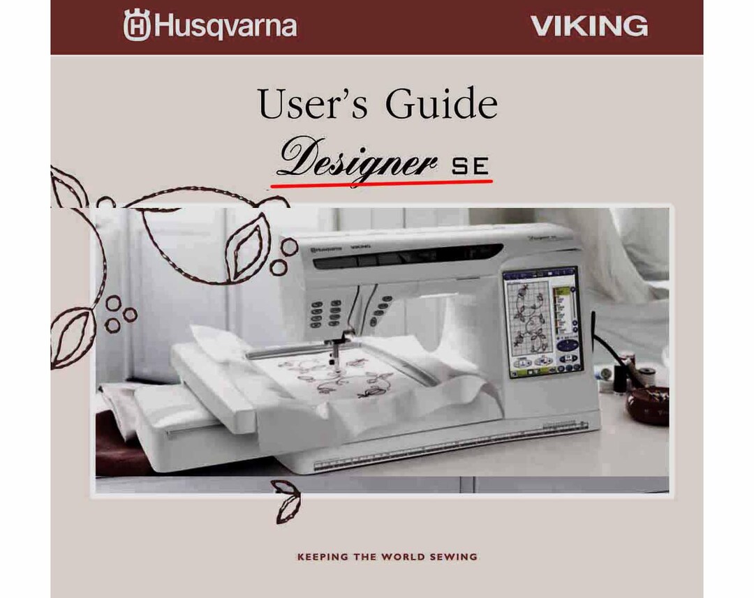 Husqvarna- Viking Designer SE _user's Guide Manual _digital Download ...