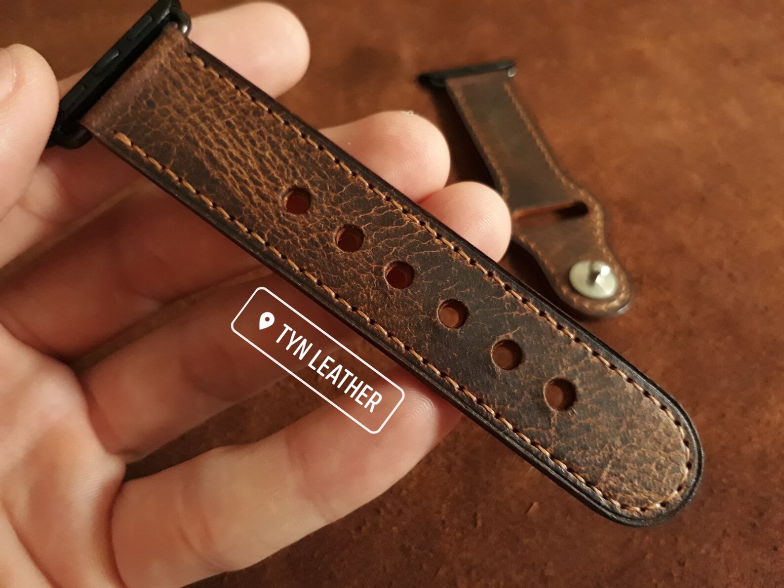 Leather Watch Strap Pattern Leather Apple Watch Strap Etsy