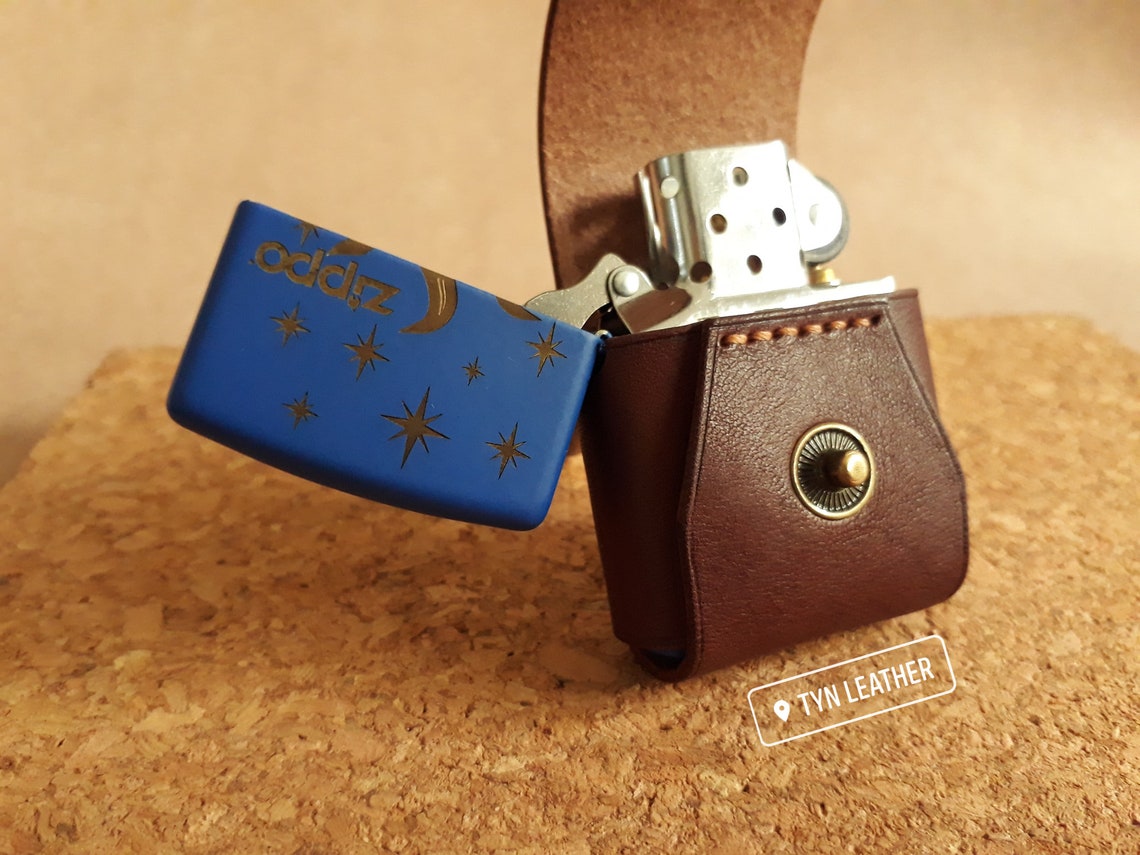 Leather Zippo case pattern Zippo case Classic Zippo lighter Etsy