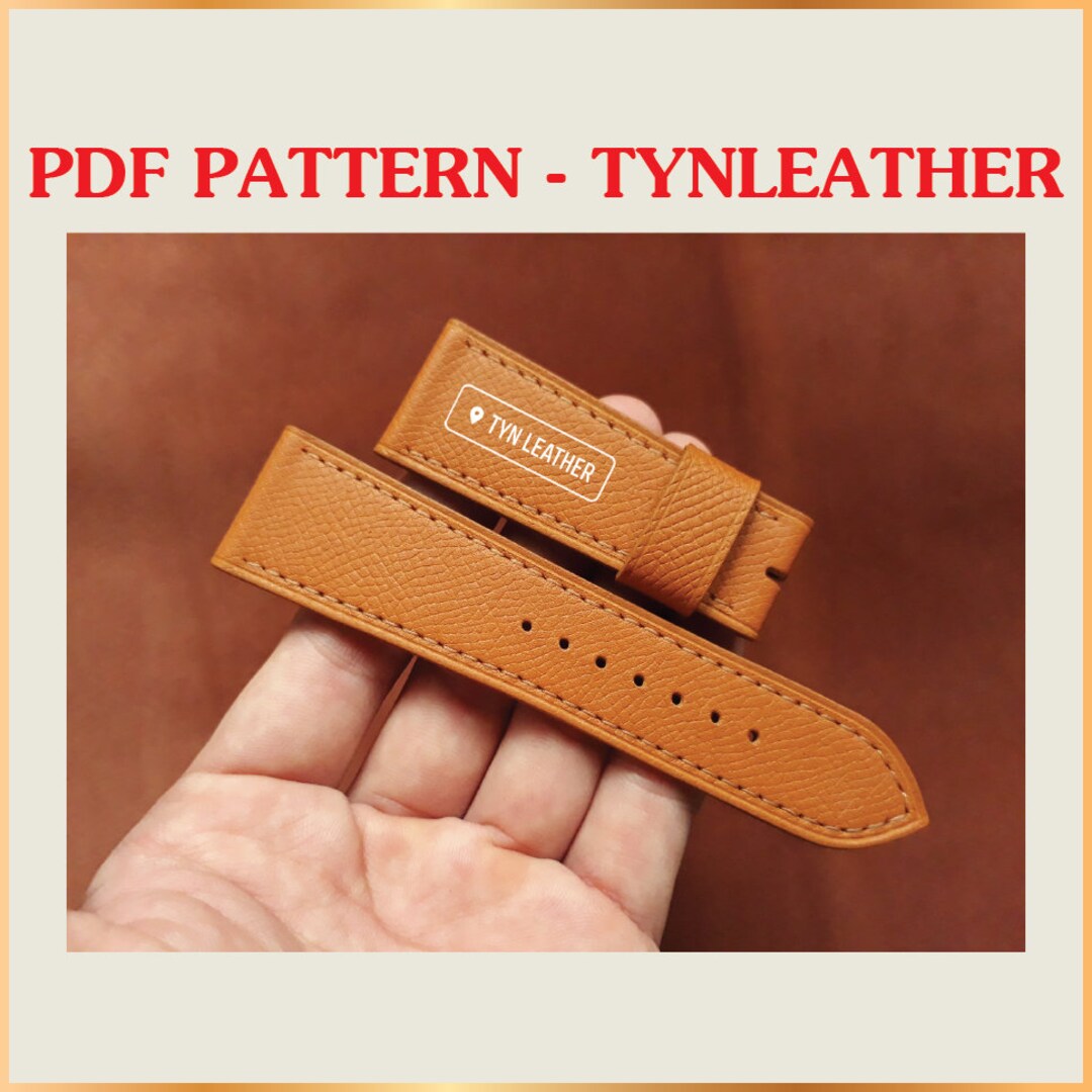 Leather Watch Strap Pattern V2 Multi Size Leather Pattern Etsy