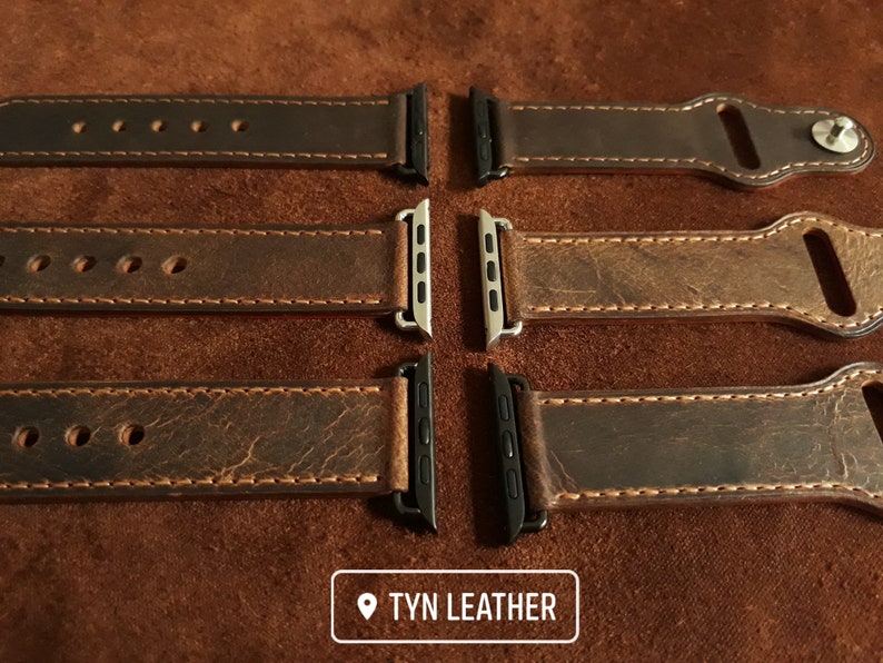 Leather Watch Strap Pattern Leather Apple Watch Strap Etsy