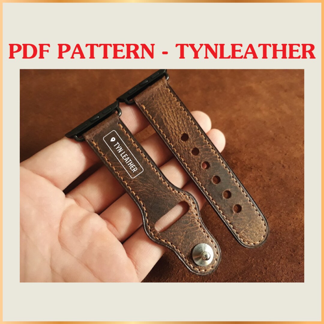 Leather Watch Strap Pattern V1 Multi Size Leather Pattern PDF Pattern