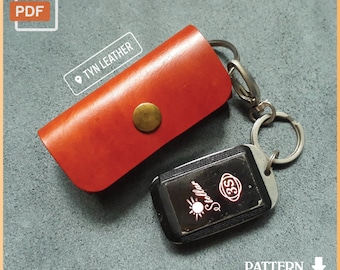Leather Keychain Pattern: A4 Printout (PDF Pattern)