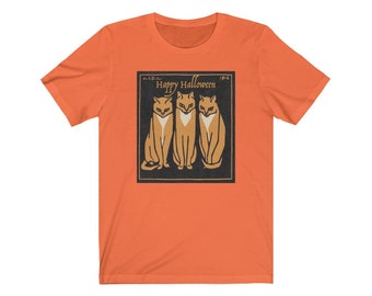 Halloween,Vintage Halloween, The Three Fates, Halloween Cat Shirt,