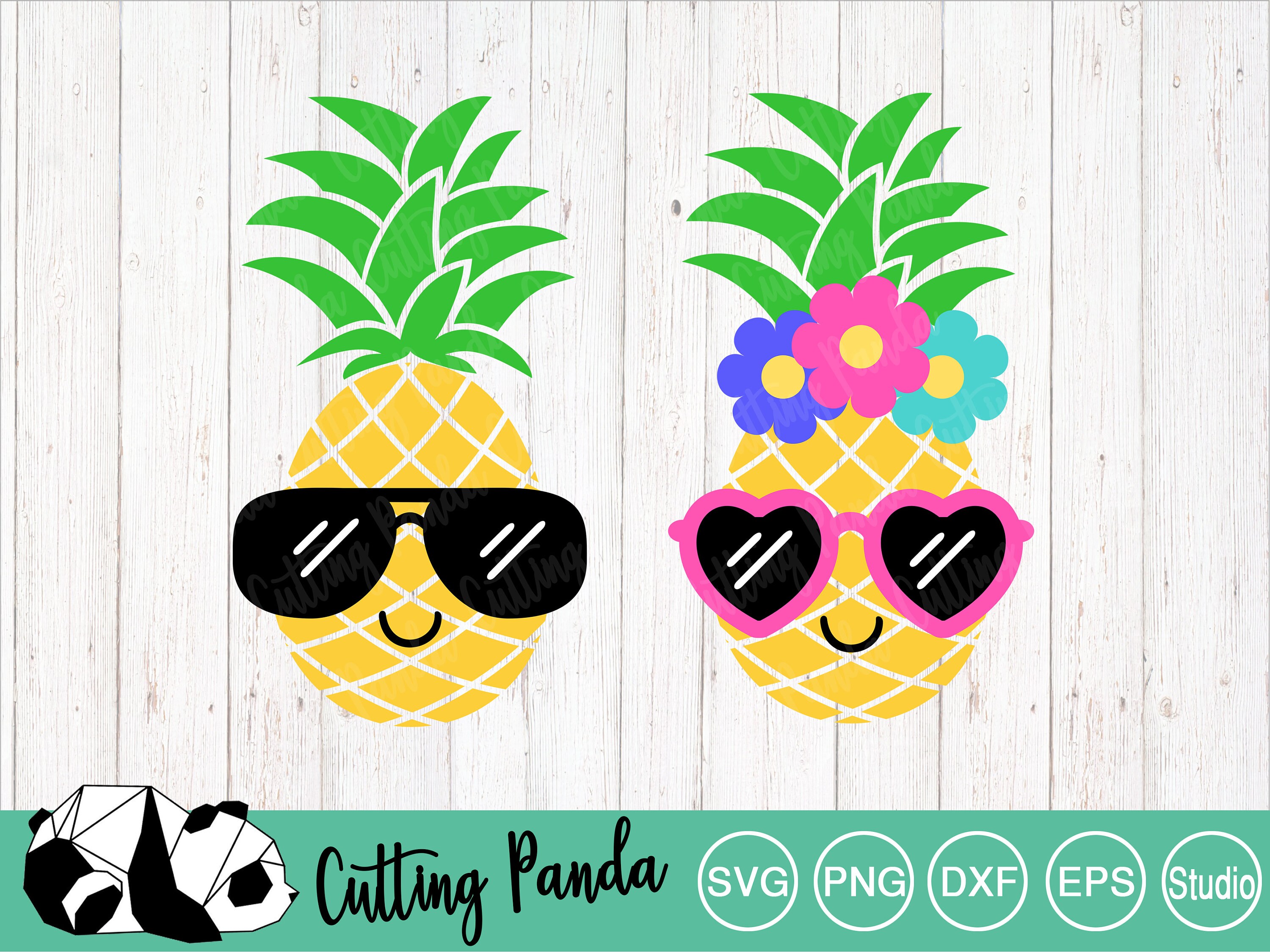 Pineapple Svg Kawaii Pineapples Svg Cute Pineapples with Etsy
