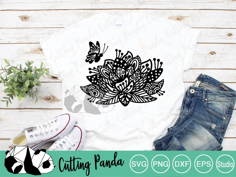 Download Mandala Lotus SVG/ Zentangle SVG Mandala/ 2 FILES with ...