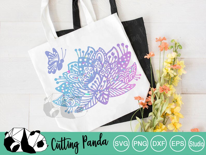 Download Mandala Lotus SVG/ Zentangle SVG Mandala/ 2 FILES with ...
