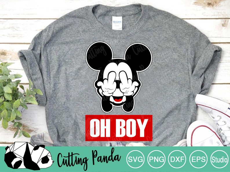 Download Oh Boy Mickey Mouse Svg Mickey Mouse Svg Middle Finger | Etsy