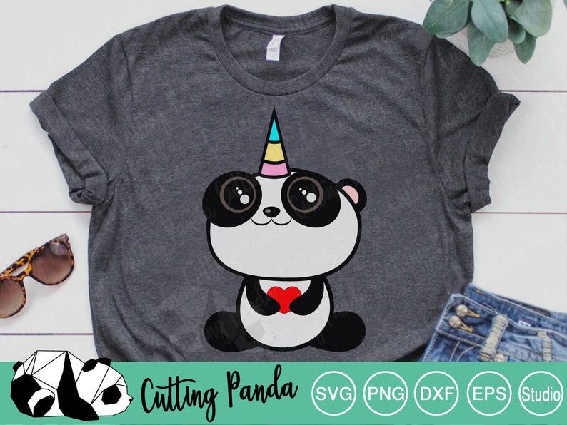 Download BUNDLE Panda SVG Panda bundle SVG File Cute Panda Unicorn | Etsy