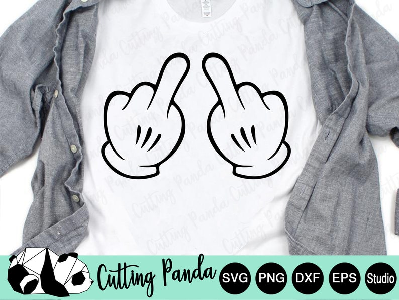 Download Mickey Mouse Middle finger SVG Minnie Mouse Hands SVG and ...