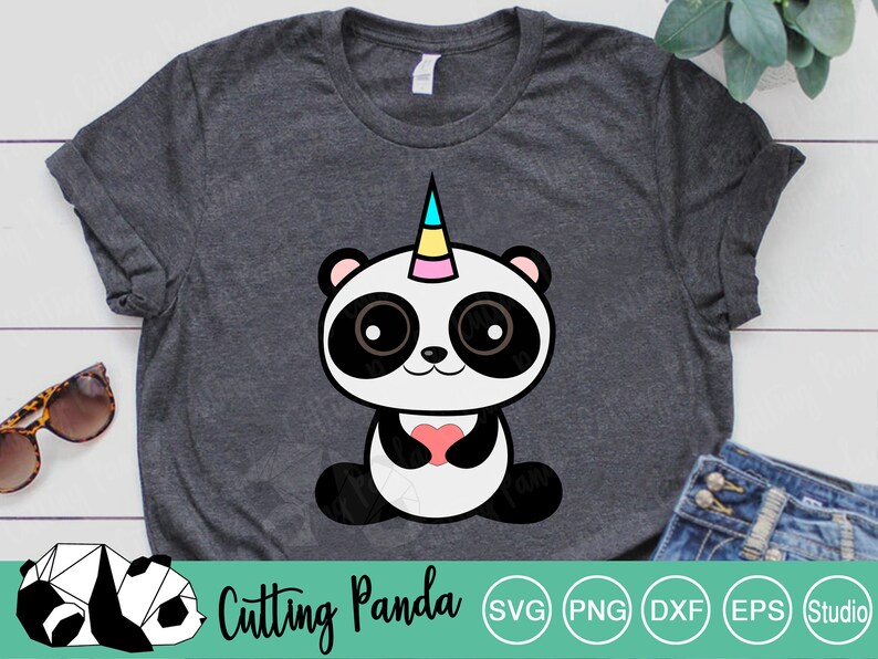 Download BUNDLE Panda SVG Panda bundle SVG File Cute Panda Unicorn | Etsy