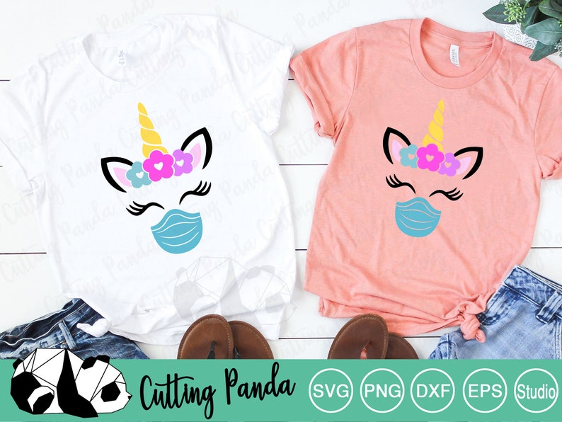 Download Mask Unicorn SVG file/ Social Distancing/ Unicorn SVG / | Etsy